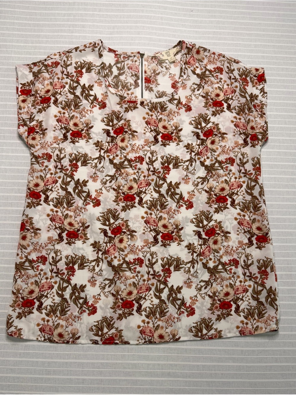 Hippie Rose Fall Floral Blouse – Size Medium 🍂🌸